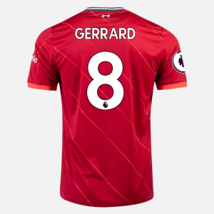 Jalkapallo Pelipaidat Liverpool FC Steven Gerrard 8 Koti  2021/22 – Lyhythihainen