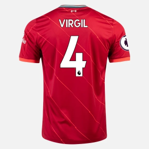 Jalkapallo Pelipaidat Liverpool Virgil van Dijk 4 Koti  2021/22 – Lyhythihainen