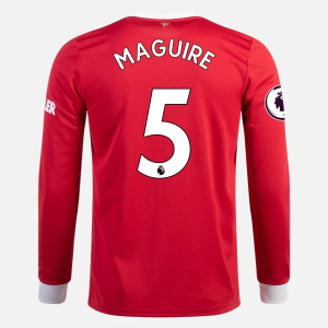 Jalkapallo Pelipaidat Manchester United Harry Maguire 5 Koti 2021/22 – Pitkähihainen