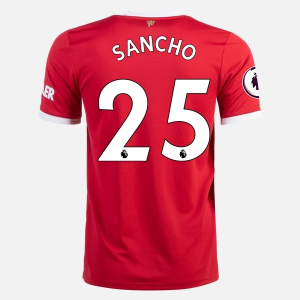 Jalkapallo Pelipaidat Manchester United Jadon Sancho 25 Koti 2021/22 – Lyhythihainen