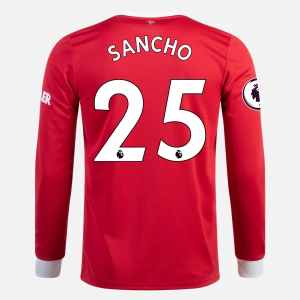 Jalkapallo Pelipaidat Manchester United Jadon Sancho 25 Koti 2021/22 – Pitkähihainen