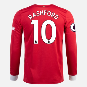Jalkapallo Pelipaidat Manchester United Marcus Rashford 10 Koti 2021/22 – Pitkähihainen