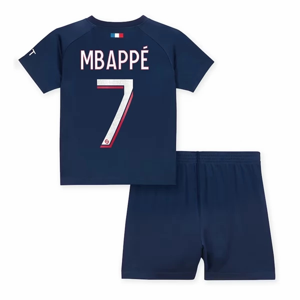 Jalkapallo Pelipaidat Paris Saint Germain PSG Kylian Mbappé 7 Lasten Koti 2023 2024 – Lyhythihainen
